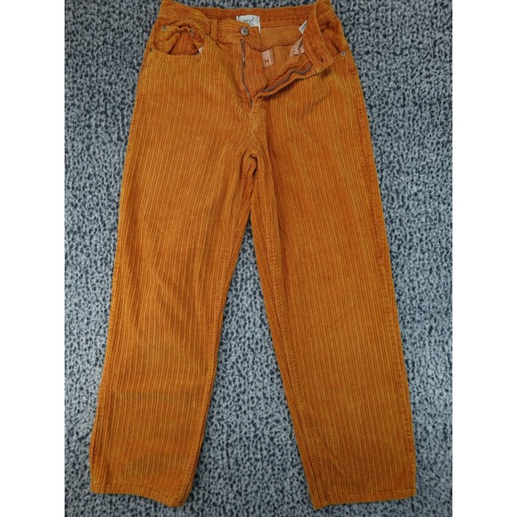 BDG Pants - BDG Corduroy Pants Womens 30 Orange High-Rise Baggy Wide Leg Urban Outfitters
